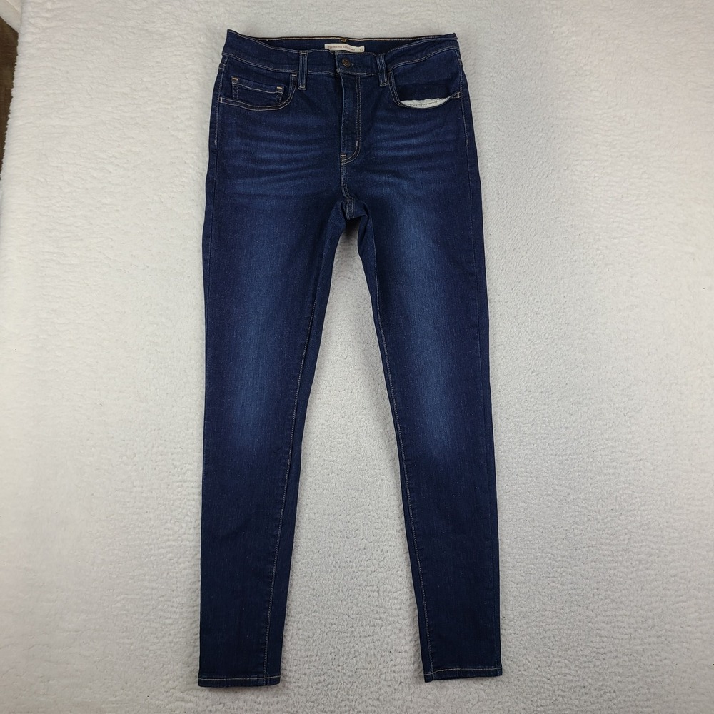 Levi's 720 Jeans Womens 31x30 Blue High Rise Super Skinny Dark Wash Waterless